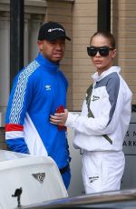 JASMINE SANDERS and Terrence J Out Shopping in Beverly Hills 12/24/2017