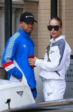 JASMINE SANDERS and Terrence J Out Shopping in Beverly Hills 12/24/2017