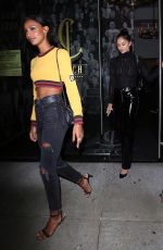 JASMINE TOOKES and SHANINA SHAIK Night Out in West Hollywood 12/22/2017