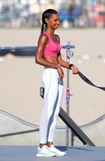JASMINE TOOKES on the Set of Victoria