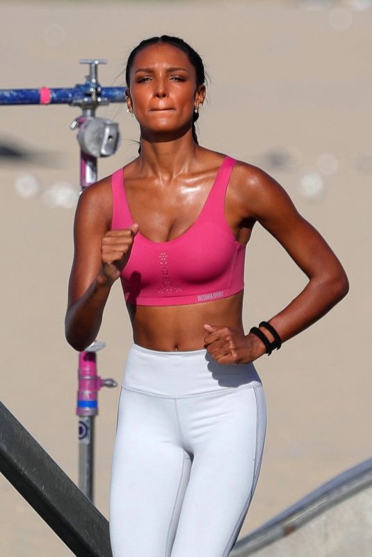 JASMINE TOOKES on the Set of Victoria
