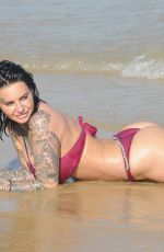 JEMMA LUCY in Bikini on the Beach in Gran Canaria 12/30/2017