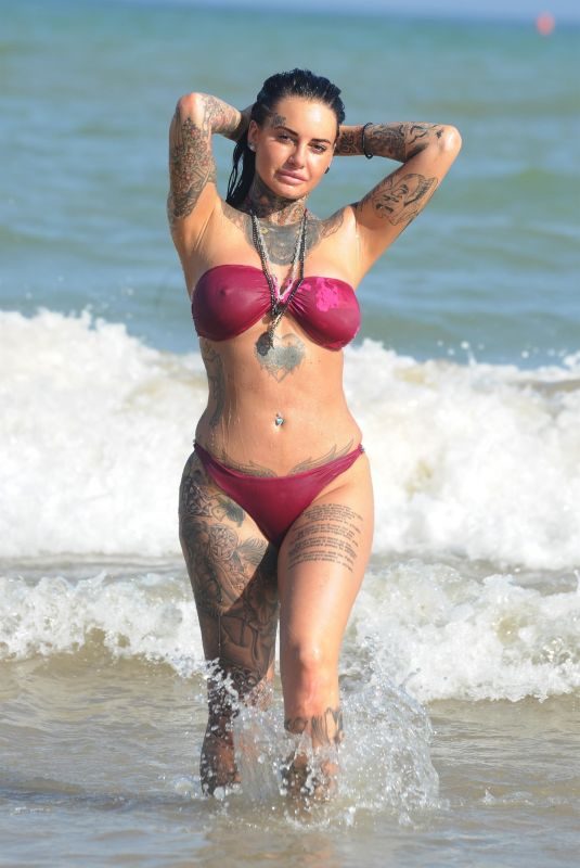 JEMMA LUCY in Bikini on the Beach in Gran Canaria 12/30/2017