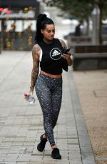 JEMMA LUCY Leaves a Gym in Manchester 12/23/2017