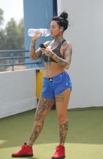 JEMMA LUCY Working Out on Holiday in Gran Canaria 12/27/2017