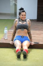 JEMMA LUCY Working Out on Holiday in Gran Canaria 12/27/2017