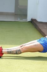 JEMMA LUCY Working Out on Holiday in Gran Canaria 12/27/2017