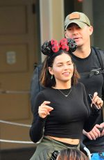 JENNA DEWAN Out at Disneyland in Anaheim 12/28/2017