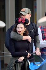 JENNA DEWAN Out at Disneyland in Anaheim 12/28/2017
