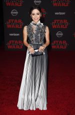 JENNA ORTEGA at Star Wars: The Last Jedi Premiere in Los Angeles 12/09/2017