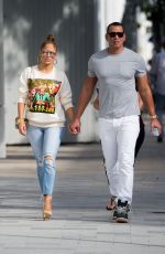 JENNIFEER LOPEZ and Alex Rodreguez Shopping in Miami 12/23/2017