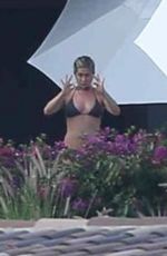 JENNIFER ANISTON in Bikini at a Pool in Cabo San Lucas 12/30/2017