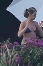 JENNIFER ANISTON in Bikini at a Pool in Cabo San Lucas 12/30/2017
