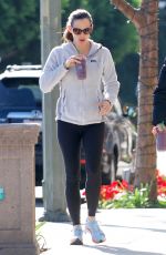 JENNIFER GARNER Heading to a Gym in Brentwood 12/18/2017
