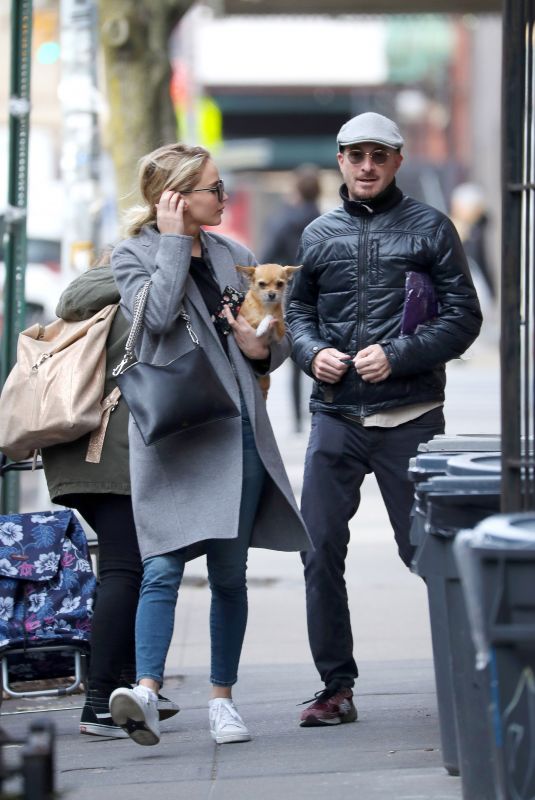 JENNIFER LAWRENCE and Darren Aronofsky Out in New York 12/20/2017