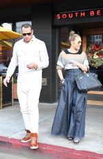 JENNIFER LOPEZ and Alex Rodriguez Out for Lunch at South Beverly Grill in Beverly Hills 12/29/2017