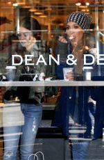 JENNIFER LOPEZ and VANESSA HUDGENS at Dean and Deluca on the Set of Second Act in New York 12/07/2017