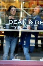 JENNIFER LOPEZ and VANESSA HUDGENS at Dean and Deluca on the Set of Second Act in New York 12/07/2017