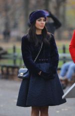 JENNIFER LOPEZ and VANESSA HUDGENS on the Set of Second Act in New York 12/04/2017