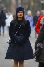 JENNIFER LOPEZ and VANESSA HUDGENS on the Set of Second Act in New York 12/04/2017