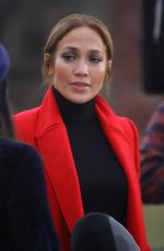 JENNIFER LOPEZ and VANESSA HUDGENS on the Set of Second Act in New York 12/04/2017