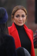 JENNIFER LOPEZ and VANESSA HUDGENS on the Set of Second Act in New York 12/04/2017