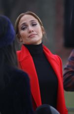 JENNIFER LOPEZ and VANESSA HUDGENS on the Set of Second Act in New York 12/04/2017