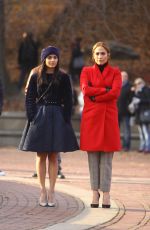 JENNIFER LOPEZ and VANESSA HUDGENS on the Set of Second Act in New York 12/04/2017