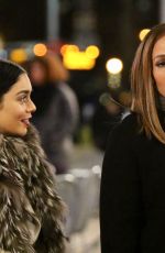 JENNIFER LOPEZ and VANESSA HUDGENS on the Set of Second Act in New York 12/08/2017