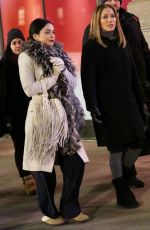 JENNIFER LOPEZ and VANESSA HUDGENS on the Set of Second Act in New York 12/08/2017