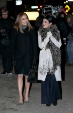 JENNIFER LOPEZ and VANESSA HUDGENS on the Set of Second Act in New York 12/08/2017