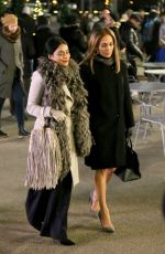 JENNIFER LOPEZ and VANESSA HUDGENS on the Set of Second Act in New York 12/08/2017