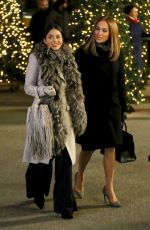 JENNIFER LOPEZ and VANESSA HUDGENS on the Set of Second Act in New York 12/08/2017