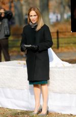 JENNIFER LOPEZ on the Set of Second Act in Central Park in New York 12/04/2017