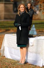 JENNIFER LOPEZ on the Set of Second Act in Central Park in New York 12/04/2017