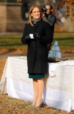 JENNIFER LOPEZ on the Set of Second Act in Central Park in New York 12/04/2017