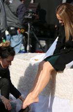 JENNIFER LOPEZ on the Set of Second Act in Central Park in New York 12/04/2017