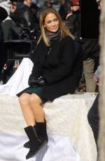 JENNIFER LOPEZ on the Set of Second Act in Central Park in New York 12/04/2017