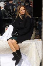 JENNIFER LOPEZ on the Set of Second Act in Central Park in New York 12/04/2017