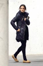 JENNY SLATE on the Set of Venom in Atlanta 12/22/2017
