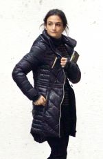 JENNY SLATE on the Set of Venom in Atlanta 12/22/2017