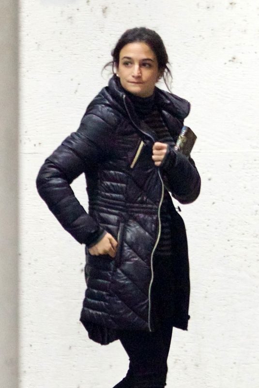 JENNY SLATE on the Set of Venom in Atlanta 12/22/2017