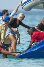 JESS WOODLEY at a Boat in Barbados 12/28/2017