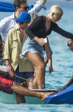 JESS WOODLEY at a Boat in Barbados 12/28/2017