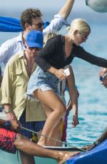 JESS WOODLEY at a Boat in Barbados 12/28/2017