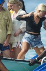 JESS WOODLEY at a Boat in Barbados 12/28/2017