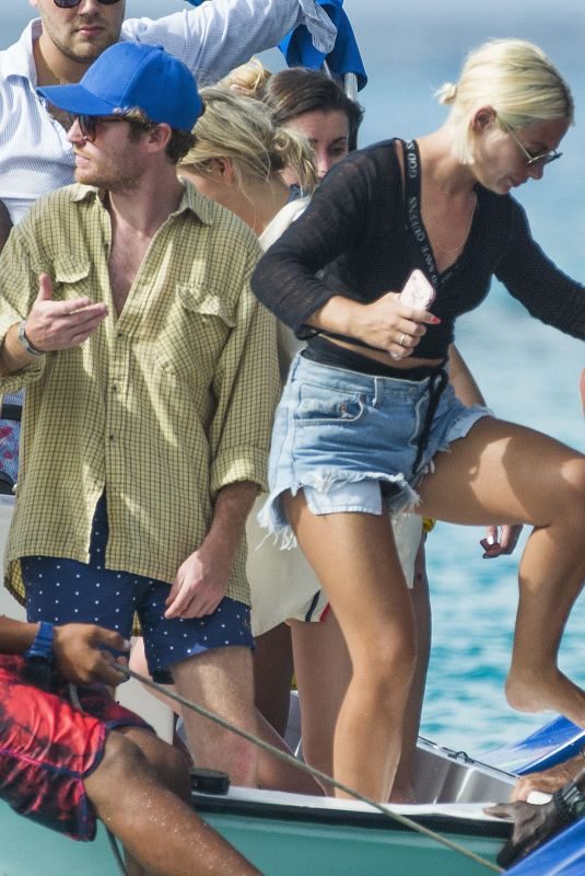 JESS WOODLEY at a Boat in Barbados 12/28/2017