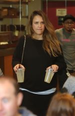 JESSICA ALBA at Cabbage Patch Restaurant in Beverly Hills 12/20/2017