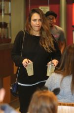 JESSICA ALBA at Cabbage Patch Restaurant in Beverly Hills 12/20/2017