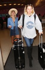 JESSICA and ASHLEY HART at LAX Airport in Los Angeles 12/15/2017
